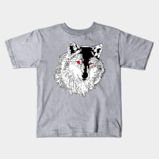 Wild Head Wolf Kids T-Shirt